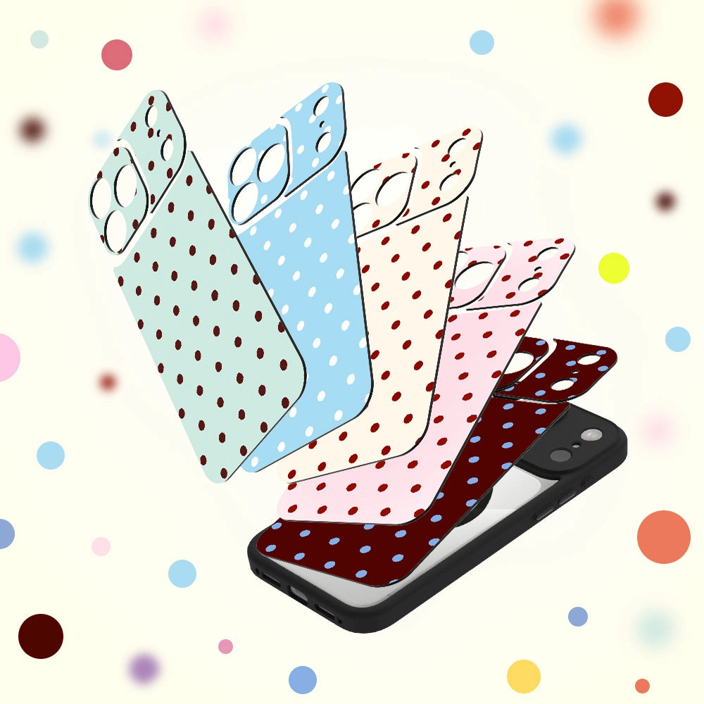 The Playful Polk Dot Tag Phone Skin Wraps