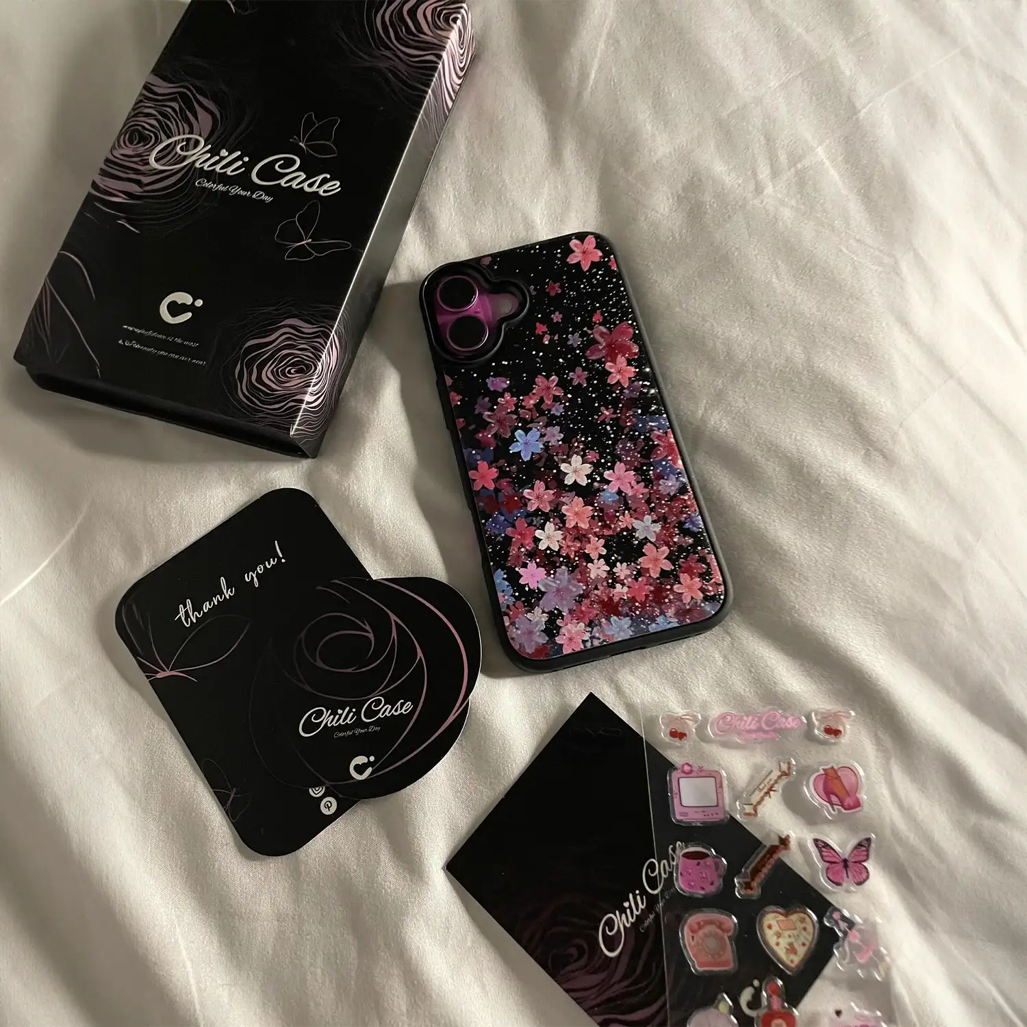 Pink blossom iphone case wrapped in premium package-perfect Instagram gift for sakura lovers