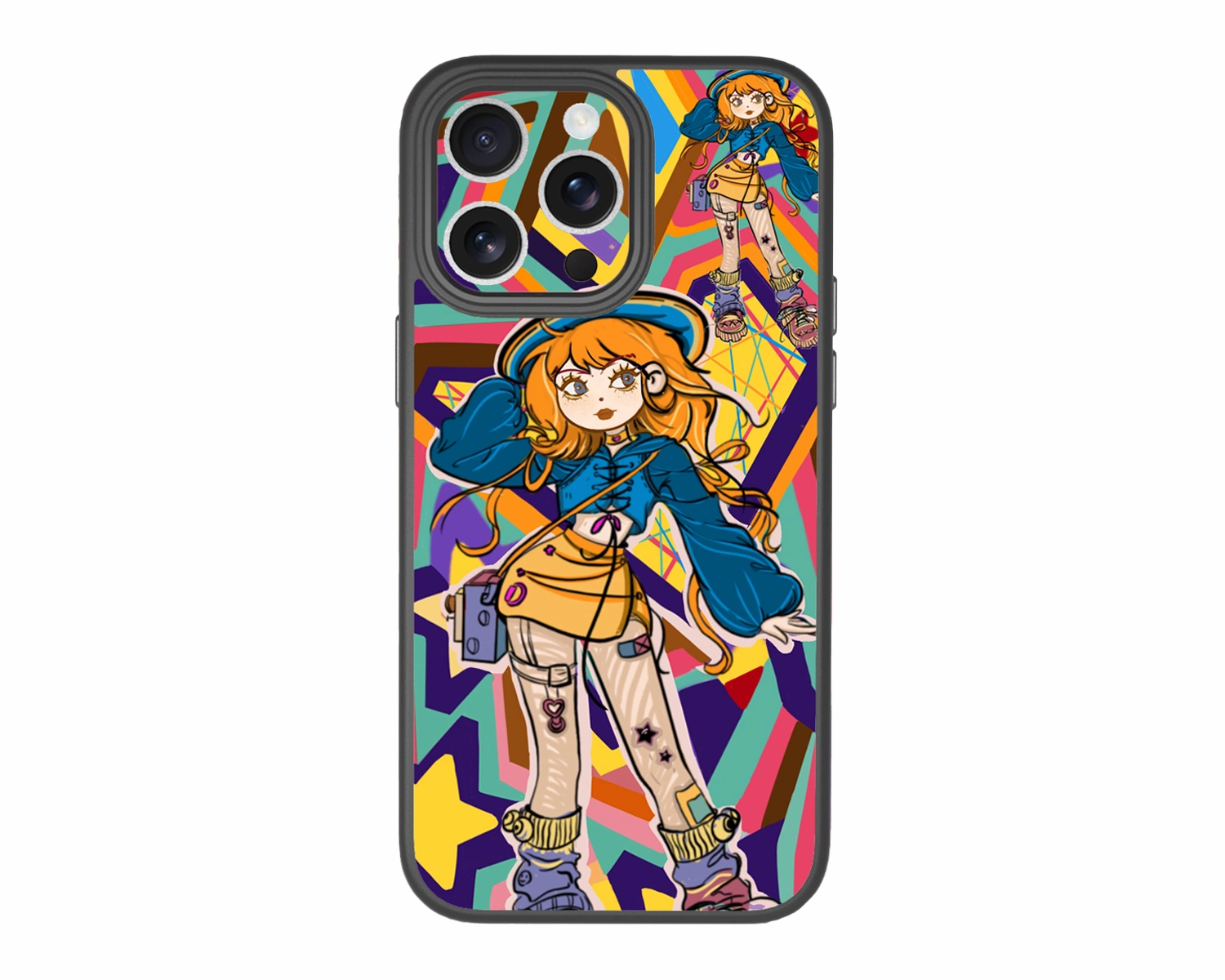 Anime-Girl-iPhone 14Pro-Case-ChiliCase