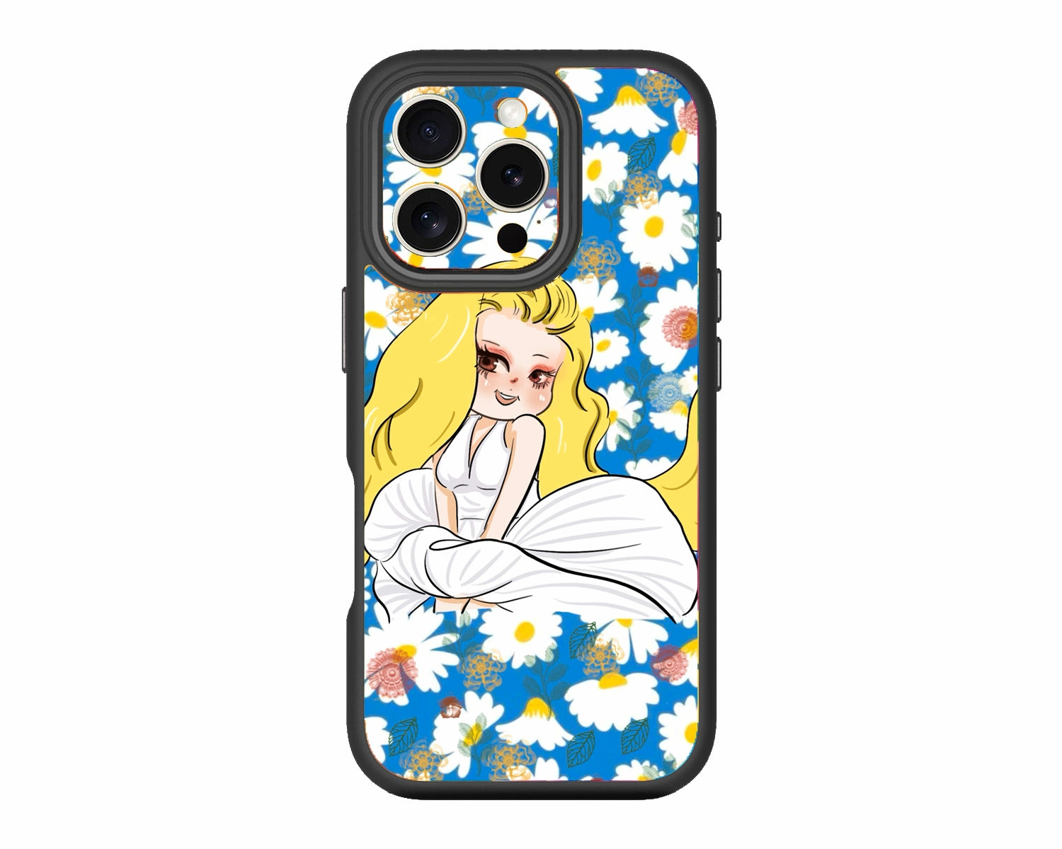 White-Daisy-Queen-iPhone 16ProMax-Case-ChiliCase