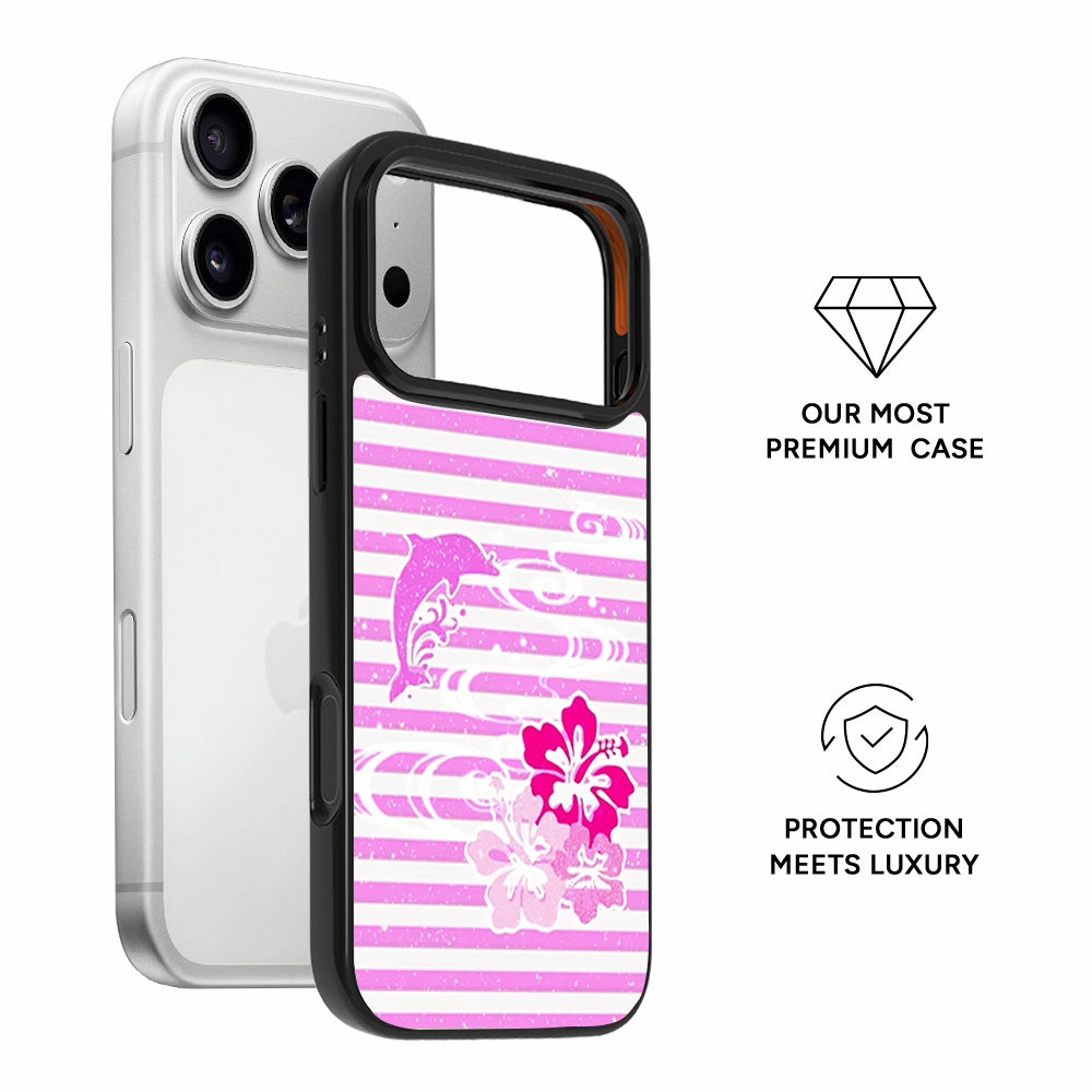 Retro Hibiscus Interchangeable iPhone Case