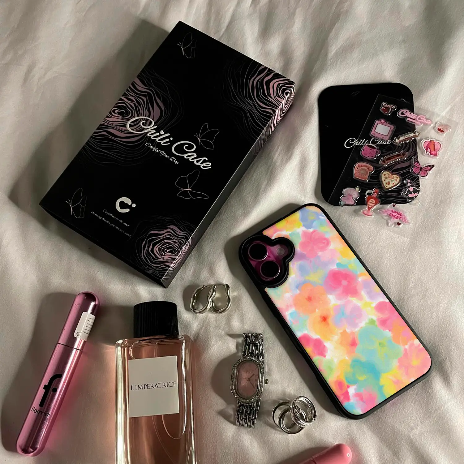 Neon Floral Magsafe iPhone Case