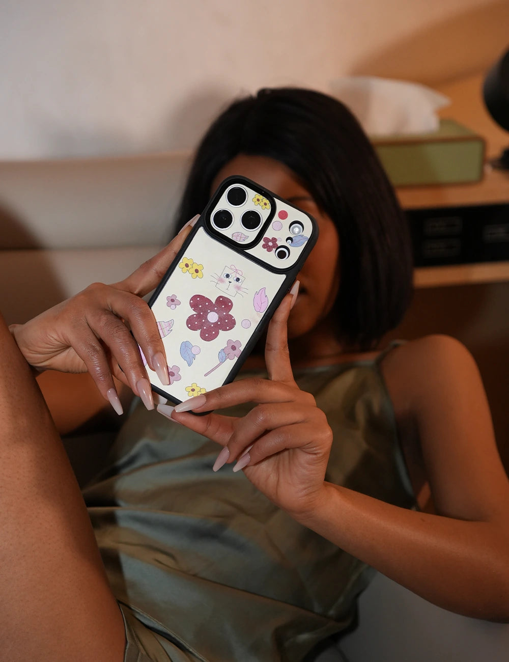 日常生活用マグセーフタグ付きスマホケース