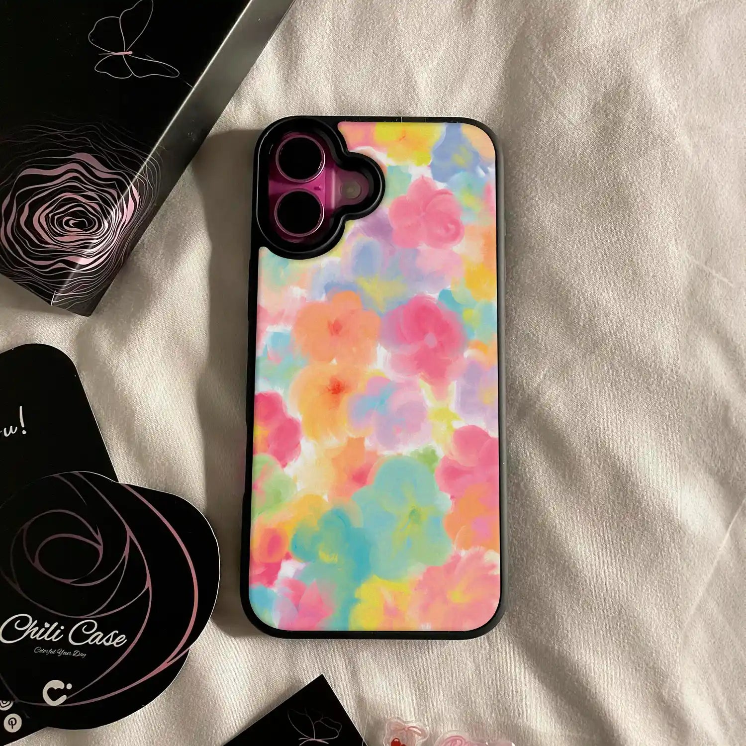 Neon Floral Magsafe iPhone Case