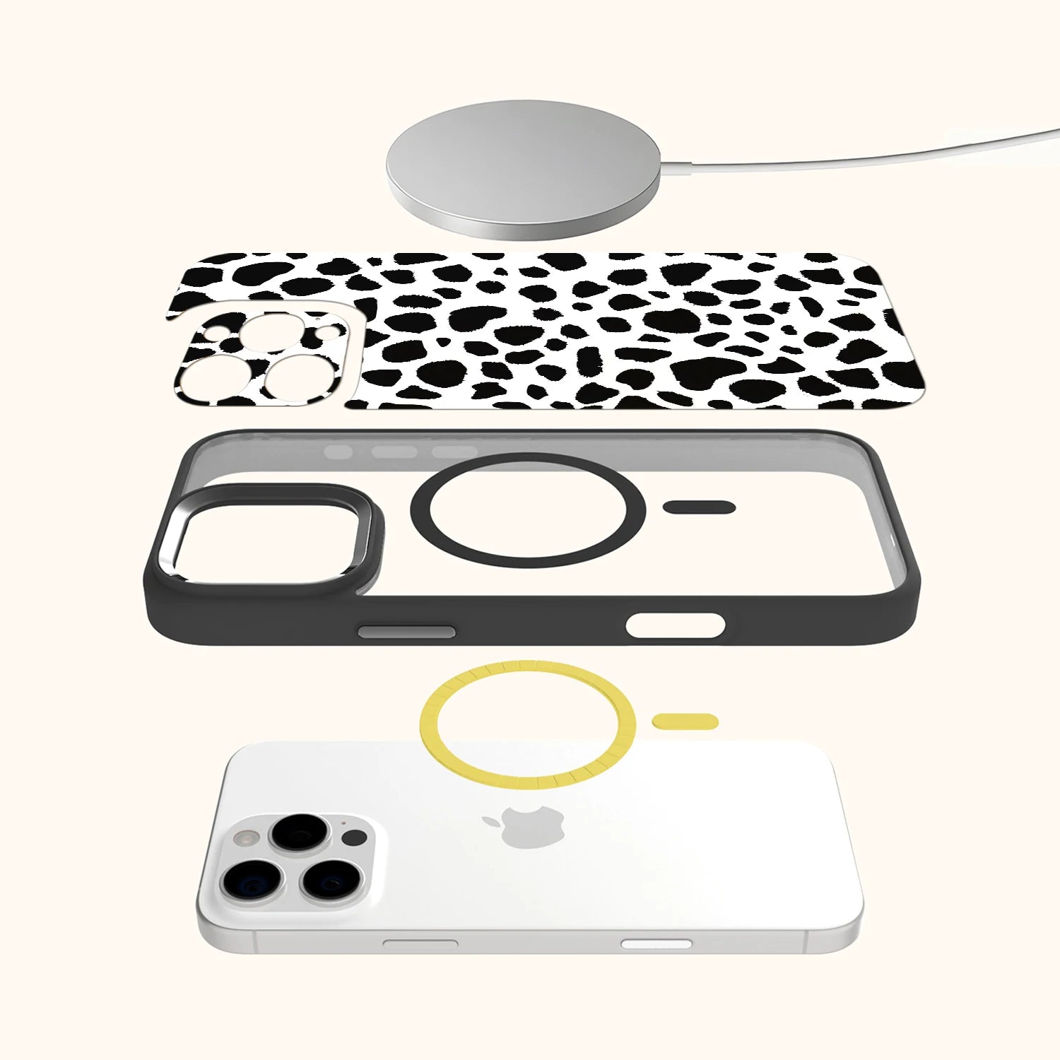 White Break Magsafe iPhone Case