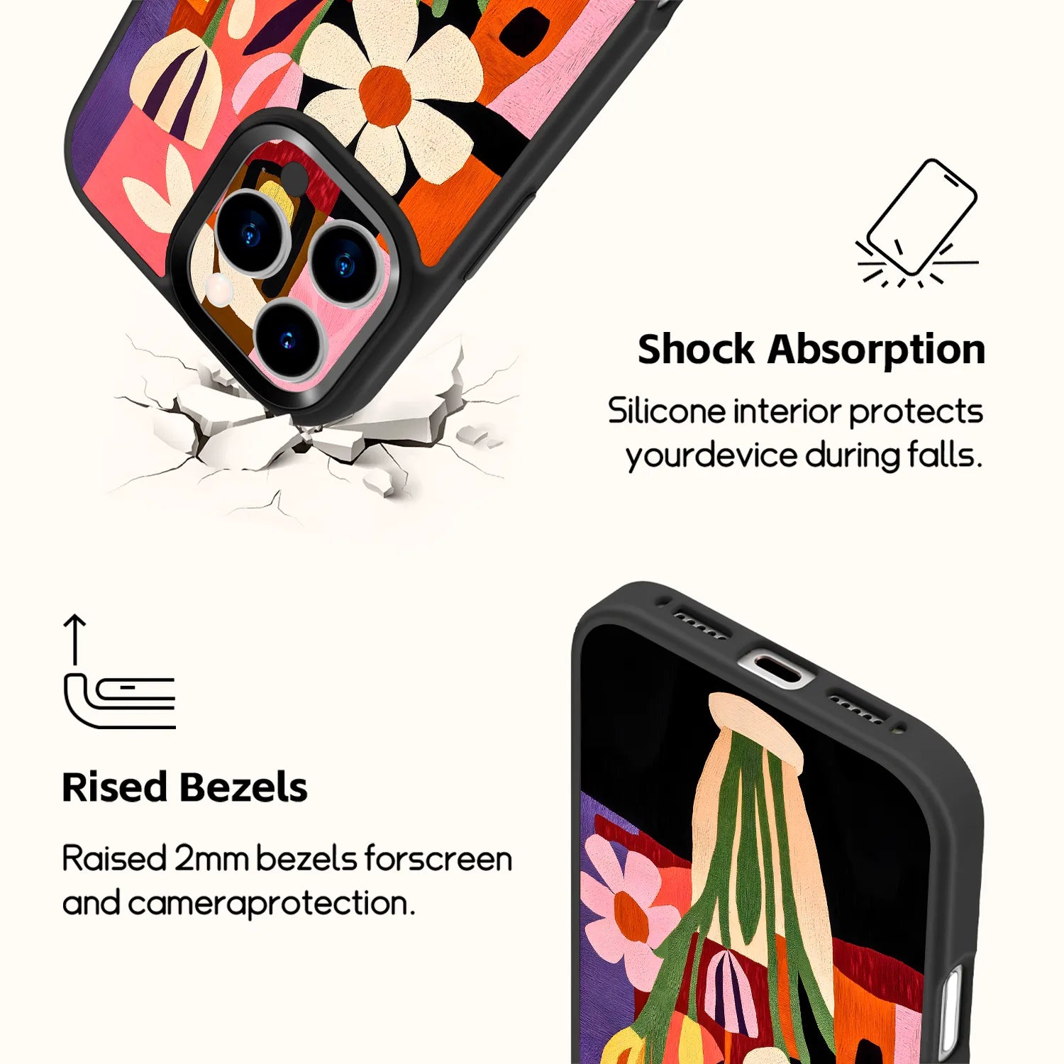 Floral Patchwork Magsafe iPhone Case