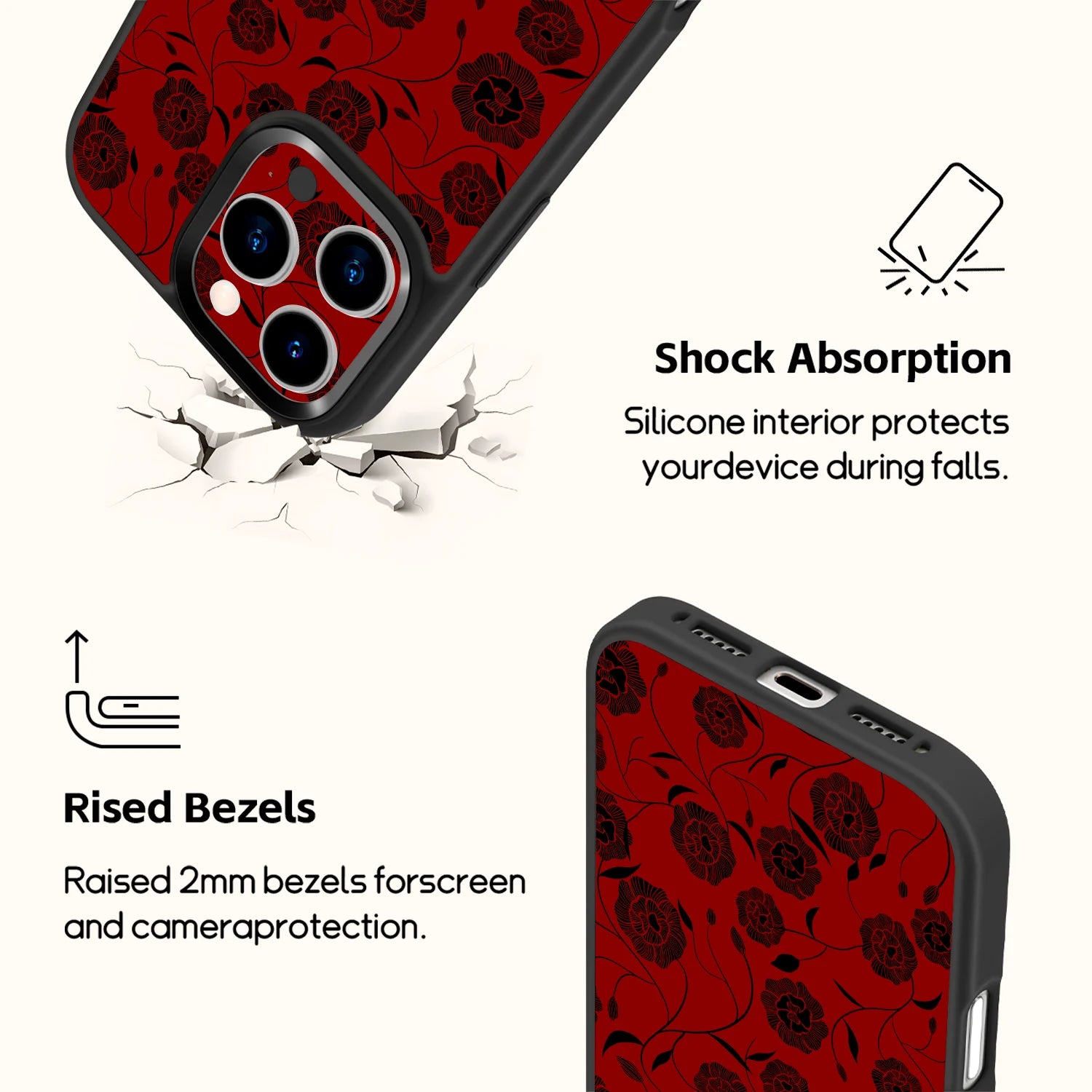 Crimson Noir Magsafe iPhone Case