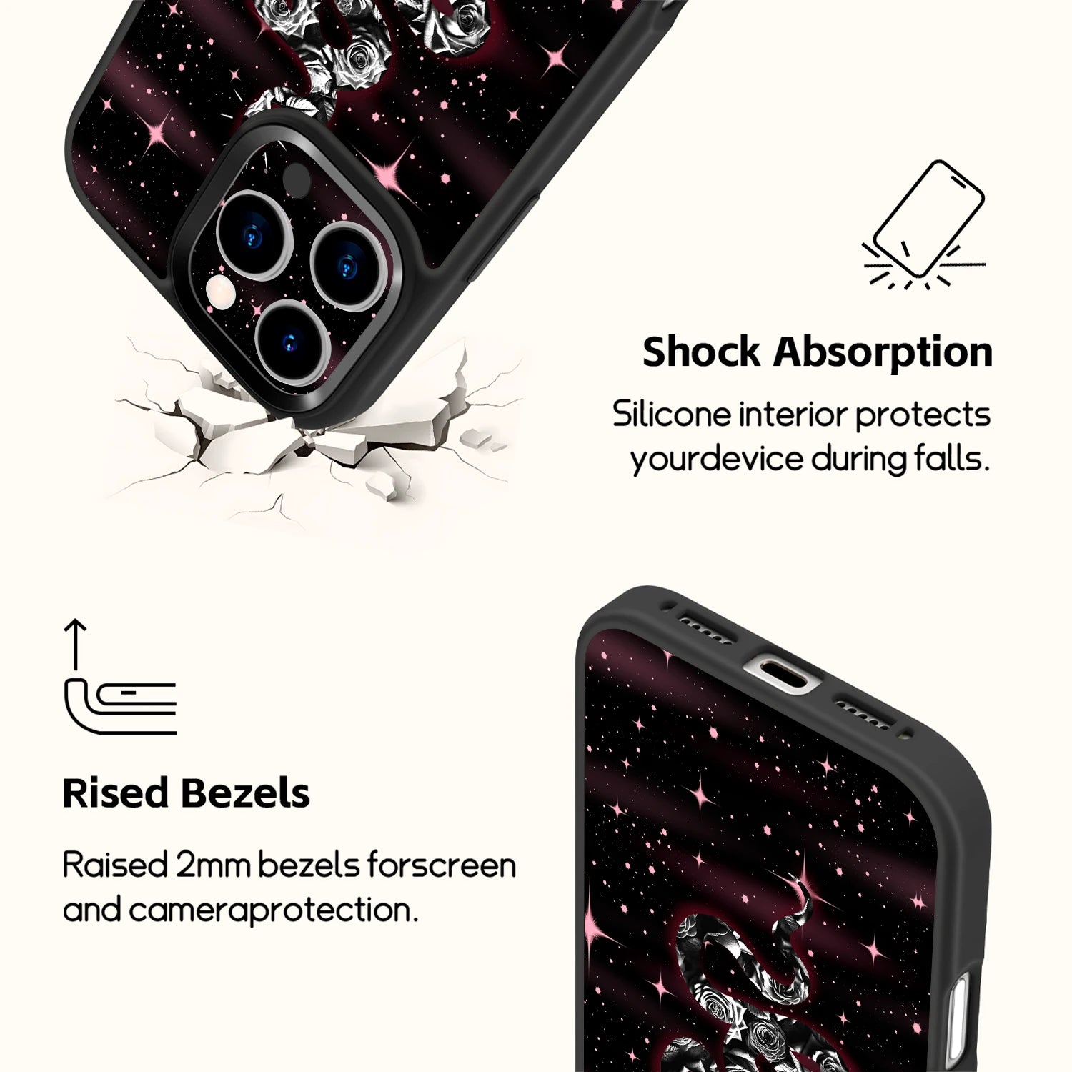 Midnight Rose | Magsafe iPhone Case