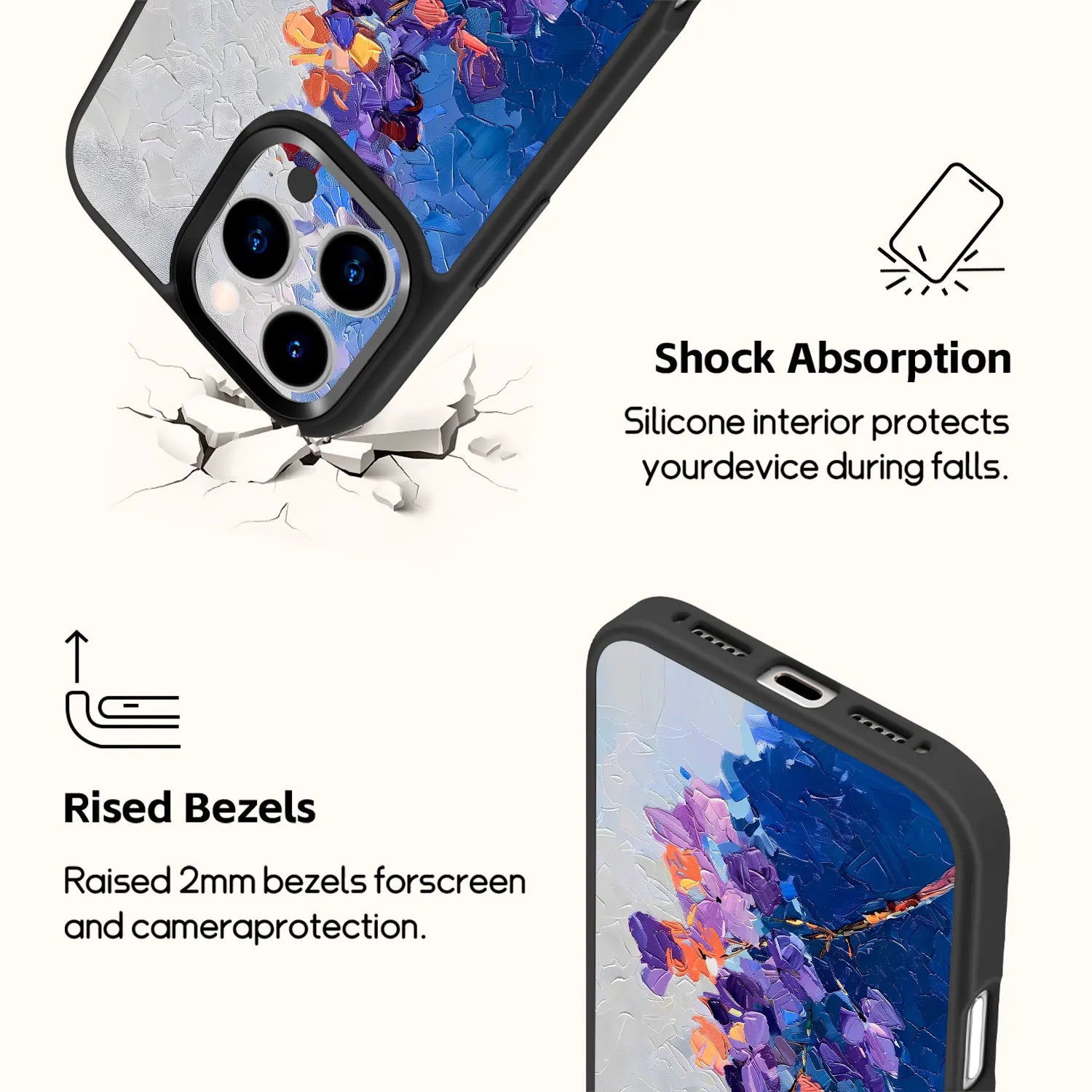 Magsafe Lavender Leafy iPhone Case