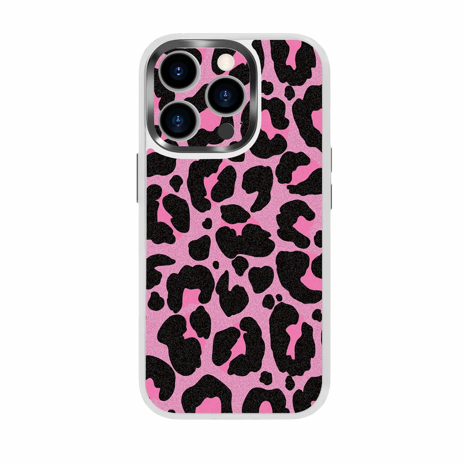 Pink Leopard Skin Kit for iPhone 13 PRO MAX-Includes Skin and Clear Case with Transparent Edges