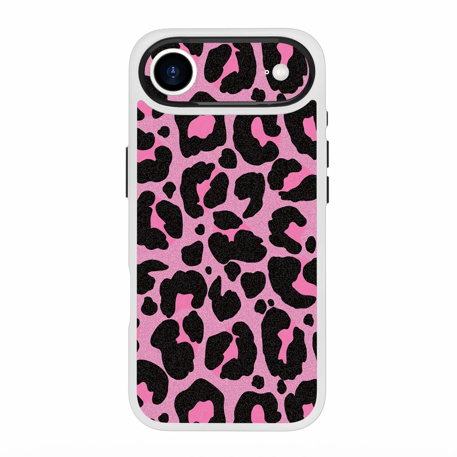 Pink Leopard Skin Kit for iPhone 17 AIR - Includes Skin and Magsafe Clear Case with Transparent Edges
