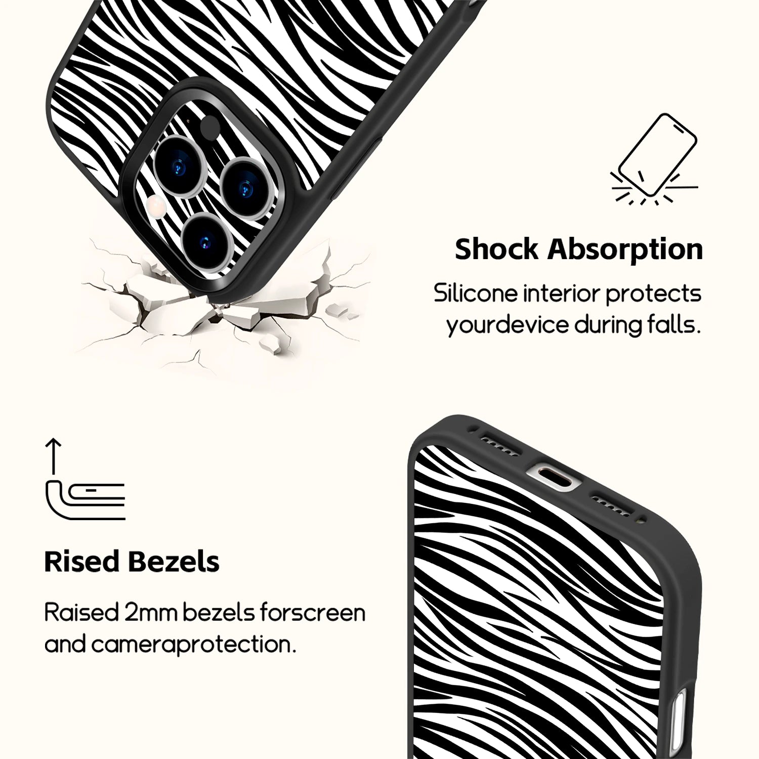 Wild Child Zebra Magsafe iPhone Case