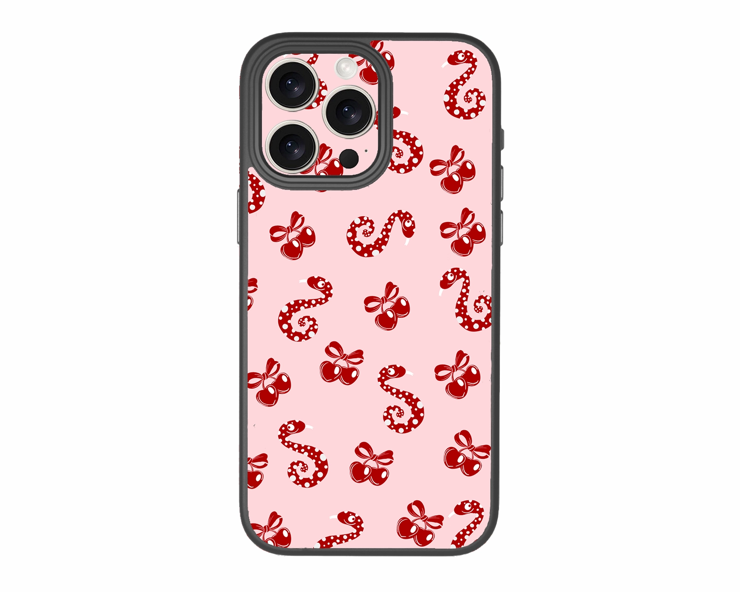 Cherry-Kiss-Snake-Chic-iPhone 15 Pro Max-Case-ChiliCase