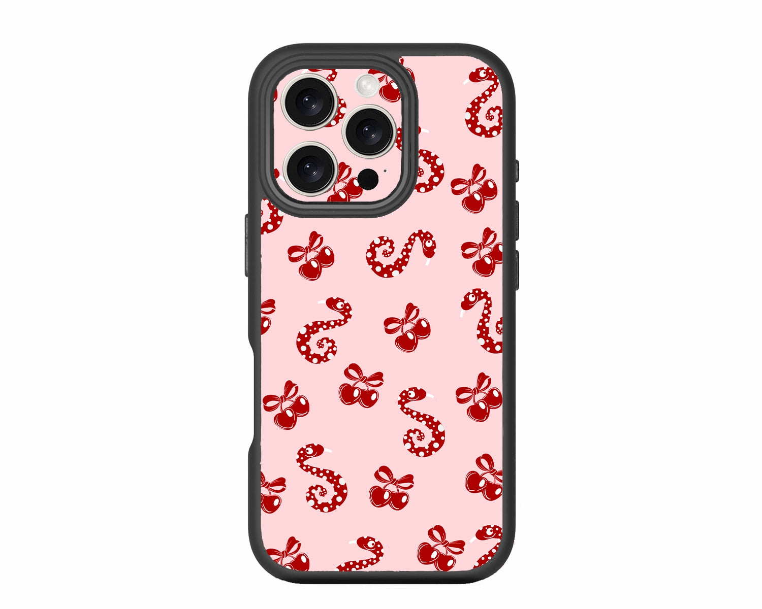 Cherry-Kiss-Snake-Chic-iPhone 16 Pro Max-Case-ChiliCase