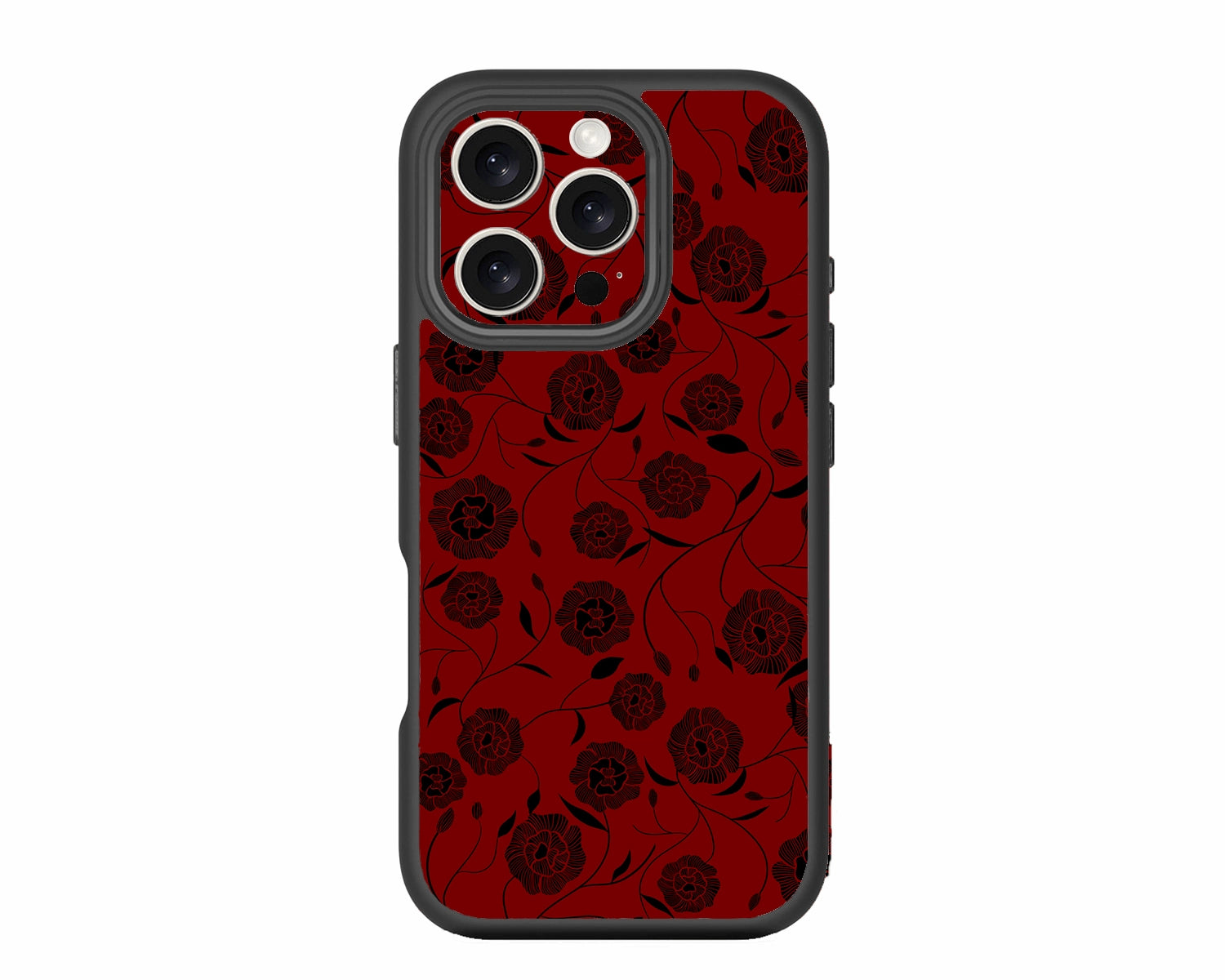 Crimson-Noir-Dark-Rose-Chic-iPhone 16 Pro Max-Case-Chili Case