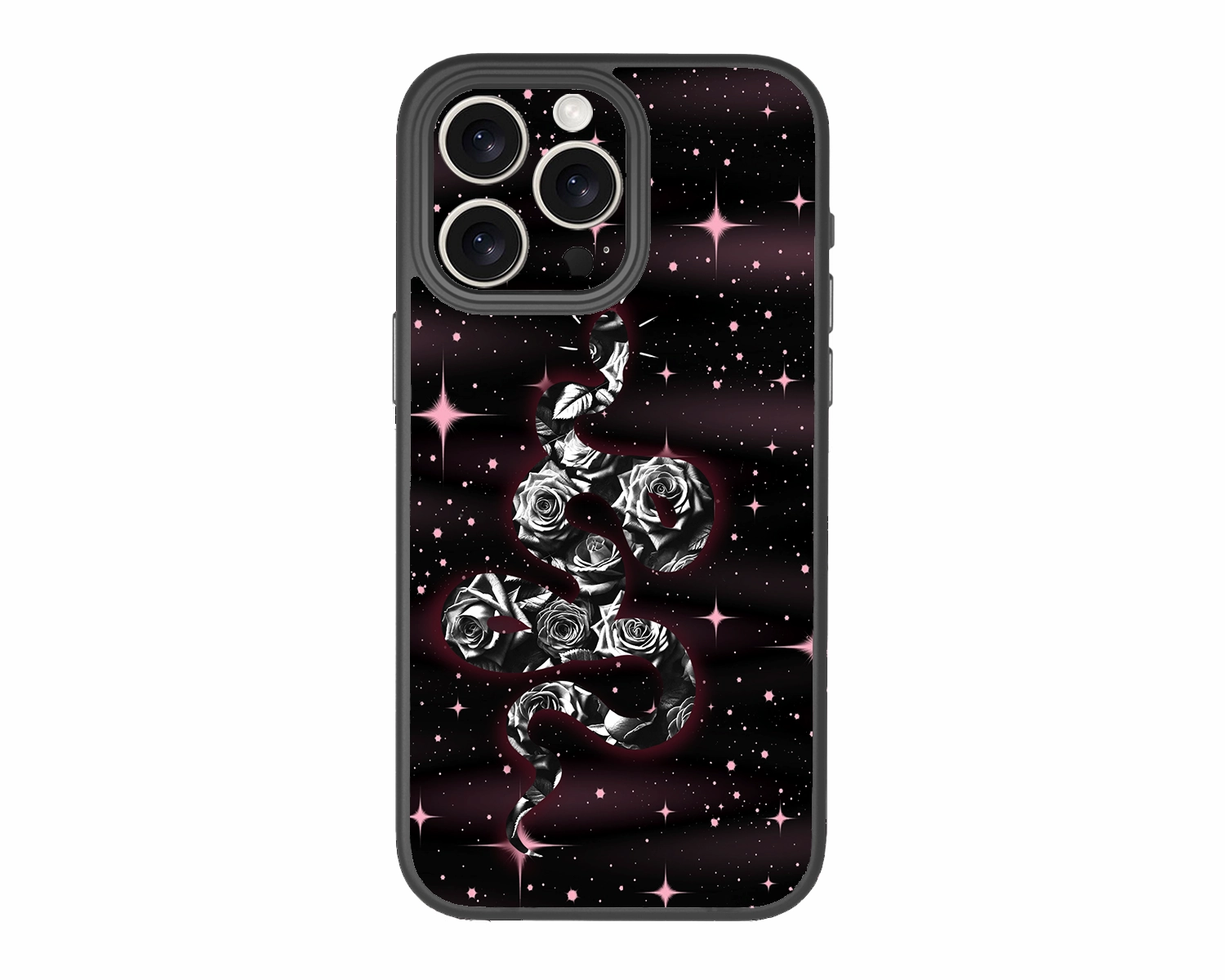 Coque iPhone Midnight Rose | White Snake