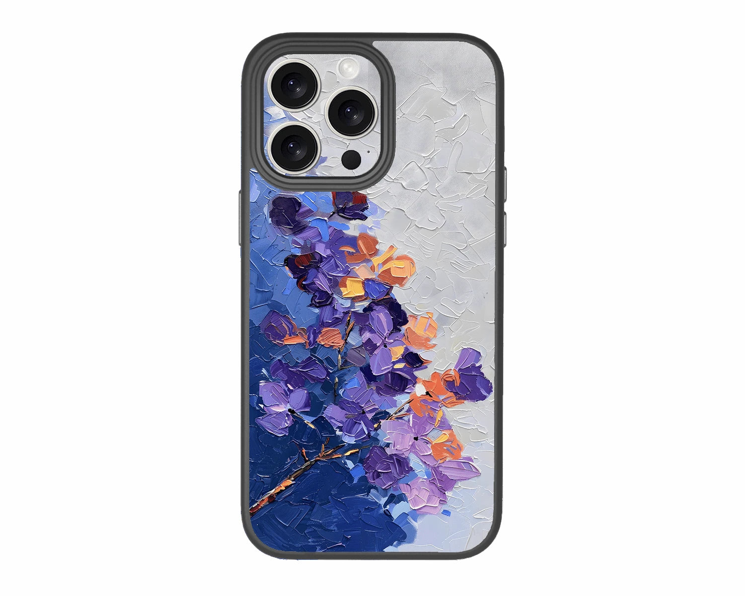 Oil-Fun-Lavender-Leafy-iPhone 14 Pro-Case-ChiliCase