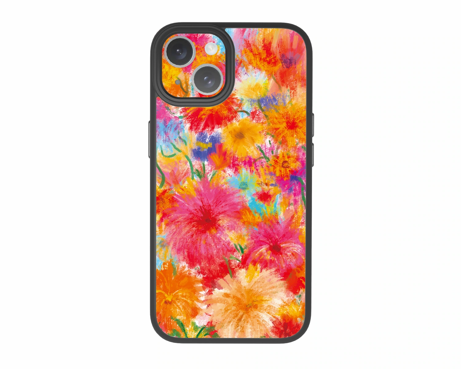 Bright-Garden-Vibrant-Floral-Chic-iPhone 14-Case-Chili Case